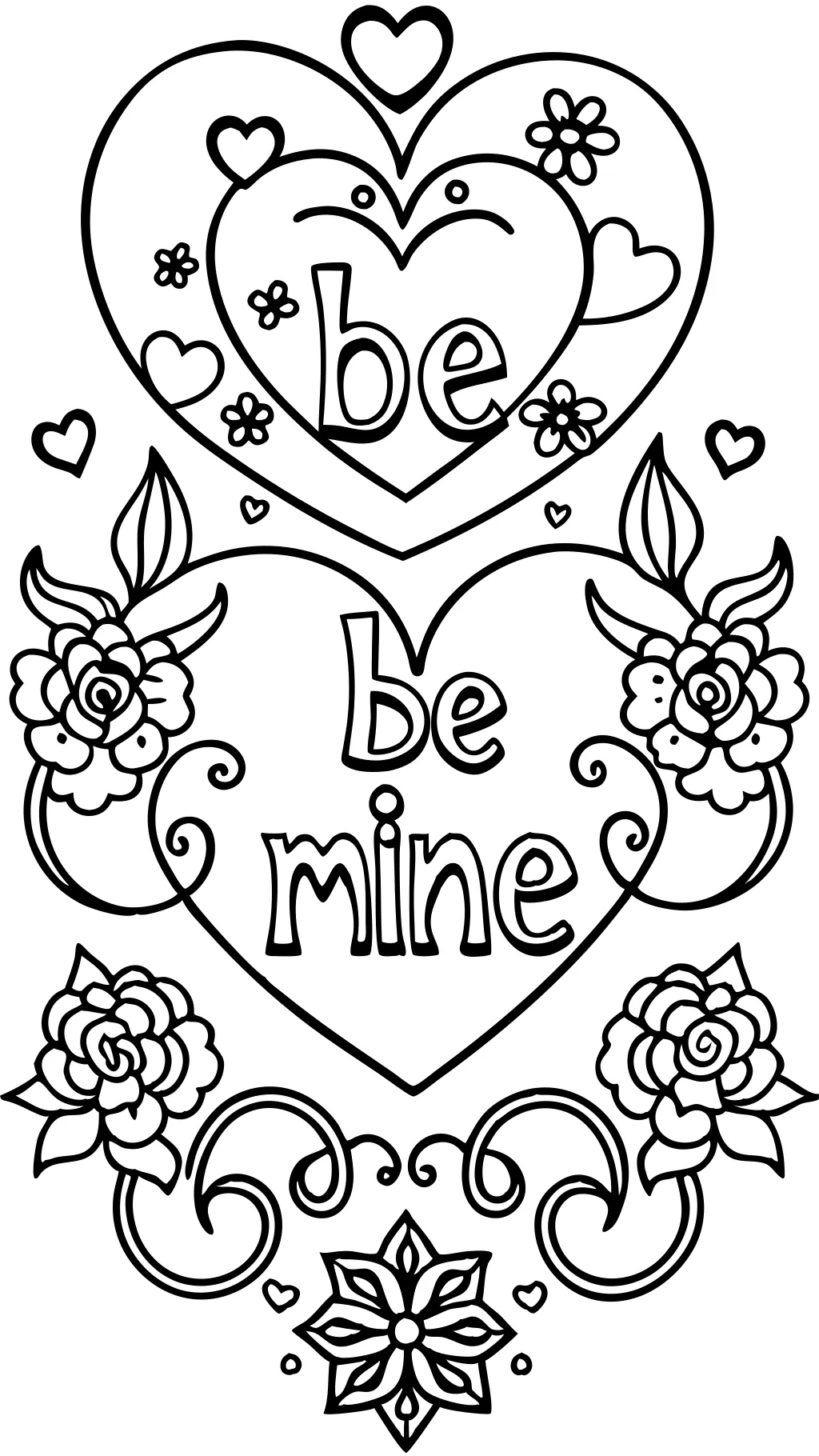 coloriage de la Saint-Valentin pour adultes